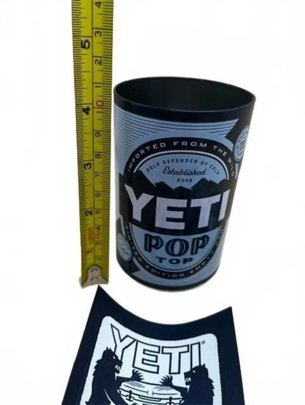 YETI Pop Top Can Shaped Metal Storage Container Hidden Stash Safe Promo